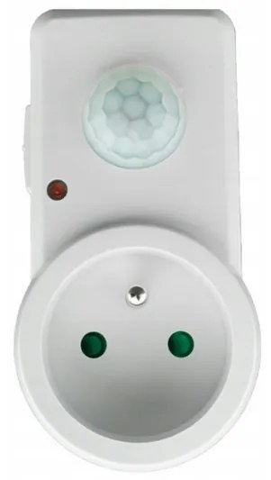 ECOLIGHT LED pohybový a súmrakový senzor do zásuvky - biela