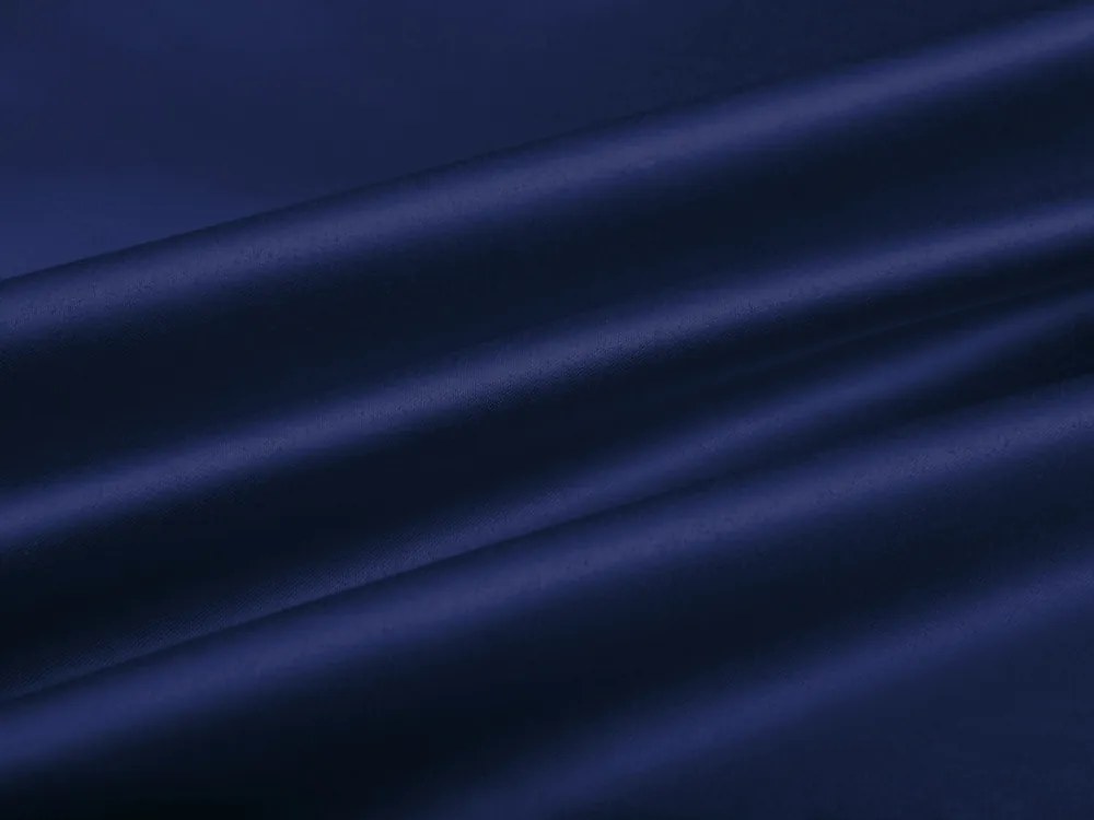 Biante Saténový behúň na stôl polyesterový Satén LUX-L039 Námornícka modrá 45x120 cm