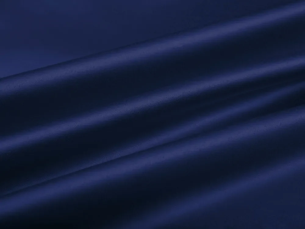 Biante Saténový oválny obrus polyesterový Satén LUX-L039 Námornícka modrá 140x160 cm