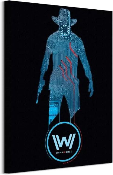 Obraz na plátne Westworld Muž v čiernom 60x80cm WDC100492