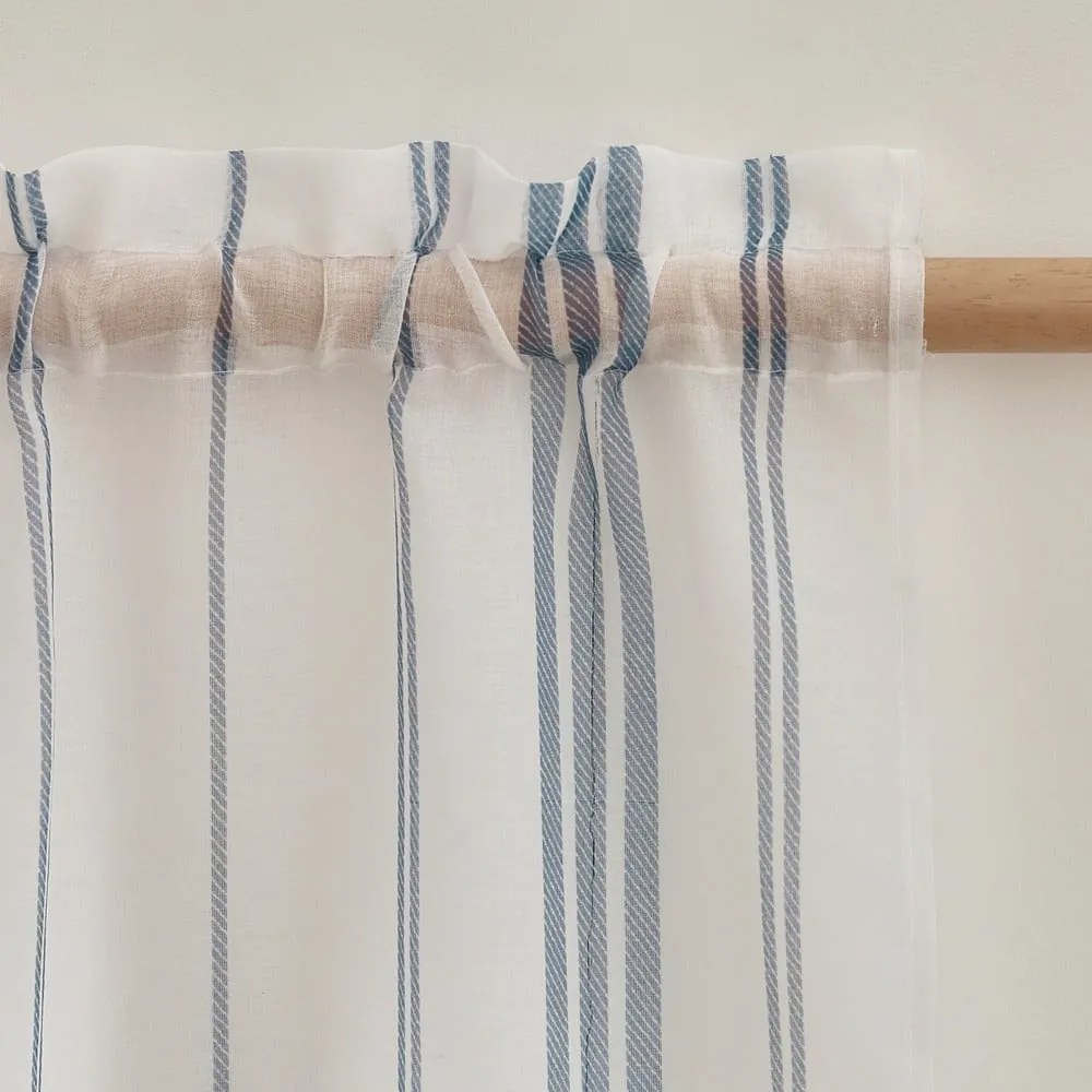 Biela voálová záclona 140x183 cm Harbour Stripe – Catherine Lansfield