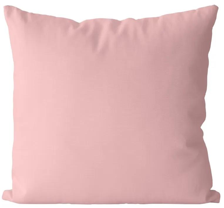 Vankúš Ružový bledy (Veľkosť: 40 x 40 cm)