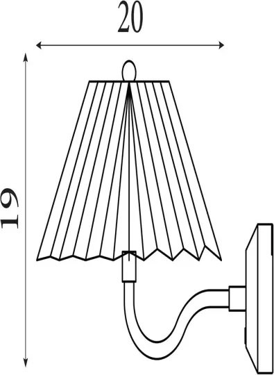 Searchlight 23310GO - LED Stmieva­teľné nástenné svietidlo DANISH LED/1,5W/230V