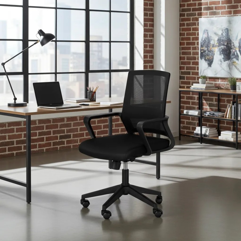 Otočná kancelárska stolička čierna