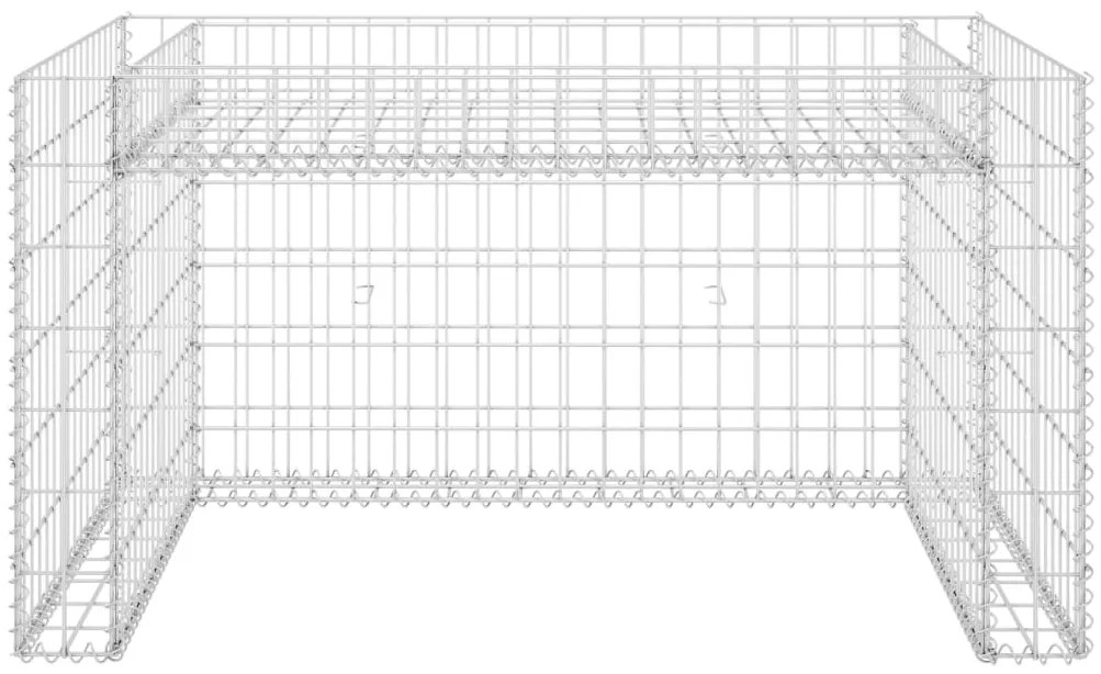Garáž pre kosačku s vyvýšeným záhonom 110x80x60 cm oceľový drôt