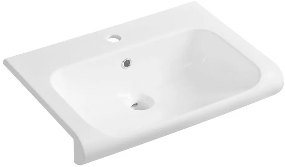 Kerasan Kerasan, INKA keramické umývadlo 60x40cm, biela, 341101