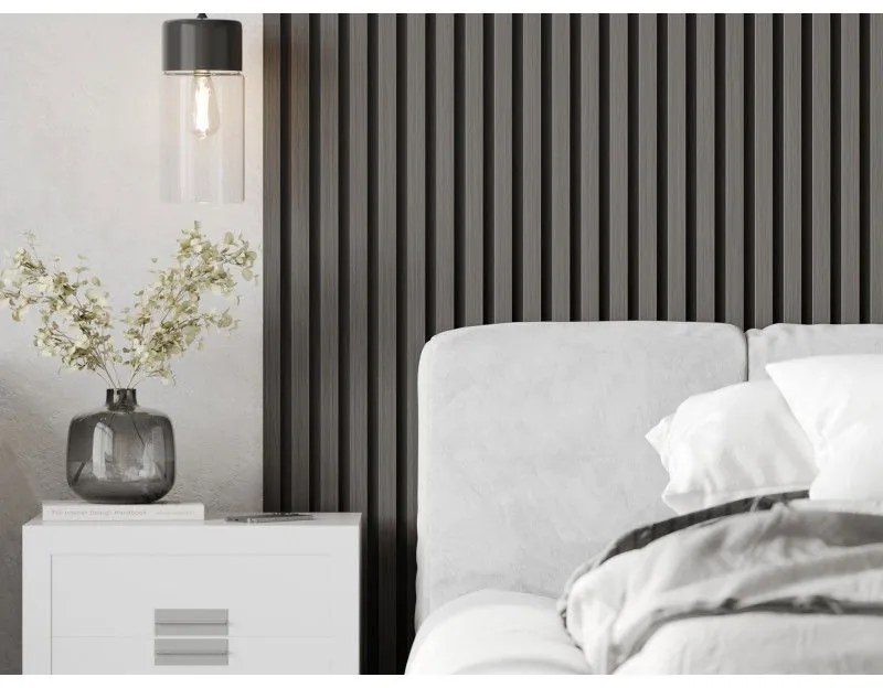 Mexen Lam-B, akustické stenové lamely 275 × 30 cm, HDF doska 4 mm, technická dyha, dub oceľový, S100-275307-3015-006