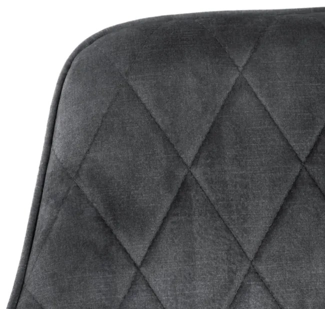 Jedálenská stolička SATORI zamatová grafitová 894478