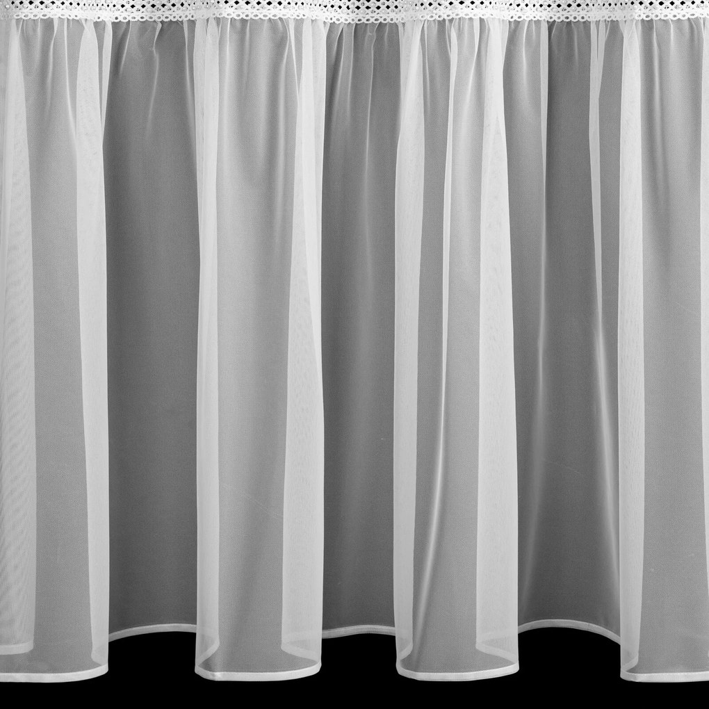 ZÁCLONA NA KRÚŽKOCH NAOMI 140X260 CM BIELA