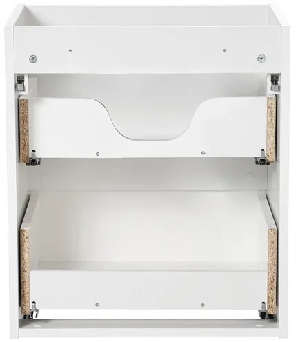 Kúpeľňová zostava Nova White s doskou a umývadlami 140 cm biela/dub evoke