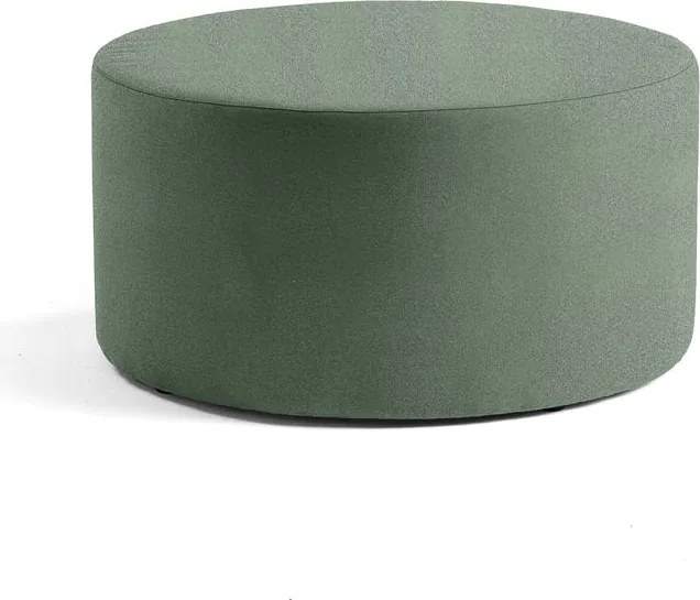 Taburet CASUAL, Ø 1000 mm, látka CURA, tmavozelená