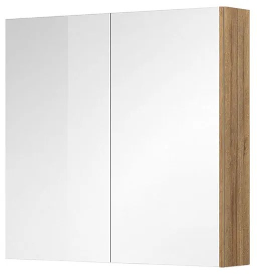 Mereo Mereo, Kúpeľňová galerka 80 cm, zrkadlová skrinka, 2x dvere, MER-CN717GR