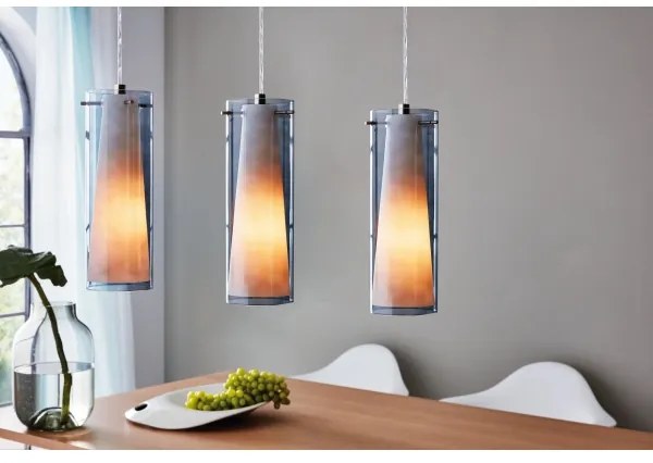 EGLO 90305 - Luster závesný PINTO NERO 3xE27/60W dymová