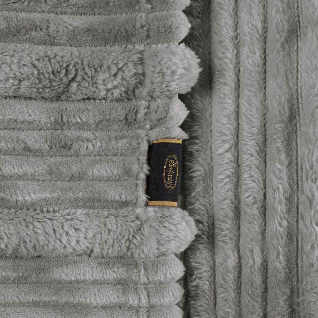 FLANELOVÁ DEKA NINA 150X200 CM SIVÁ