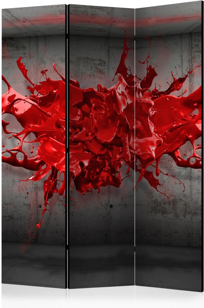 Paraván - Red Ink Blot [Room Dividers] 135x172