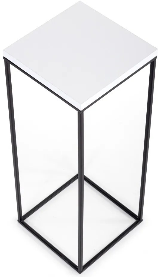 STOJAN NA KVETINÁČ BASICLOFT 60X24X24 CM ČIERNA/BIELA