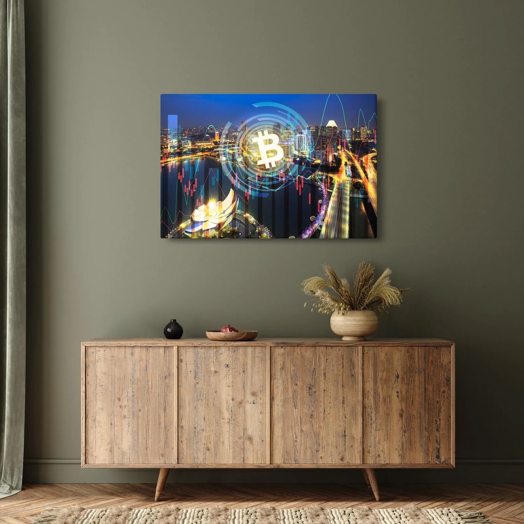 Obraz - Mesto investícií (90x60 cm)