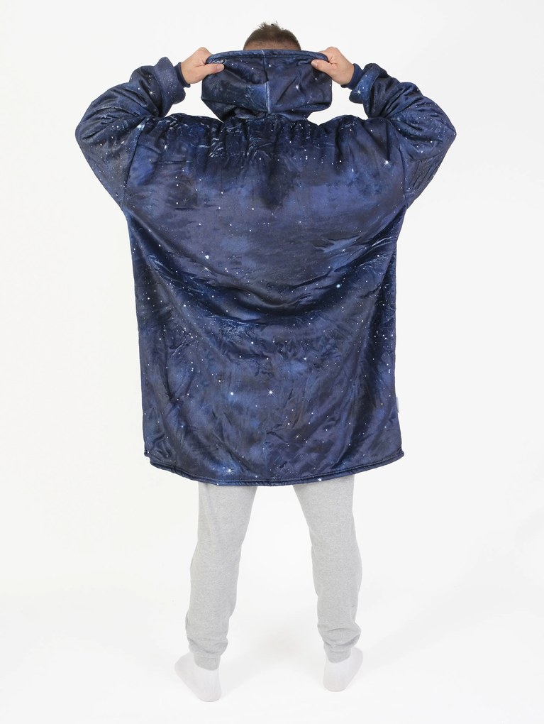 Baránková mikina mikroplyš – Hviezdna obloha veľkosť L