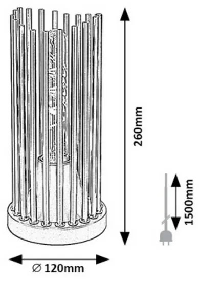 Rabalux 74021 stolná lampa Roxas