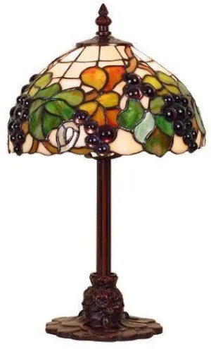 Vitrážová lampa tiffany stolová 22*36