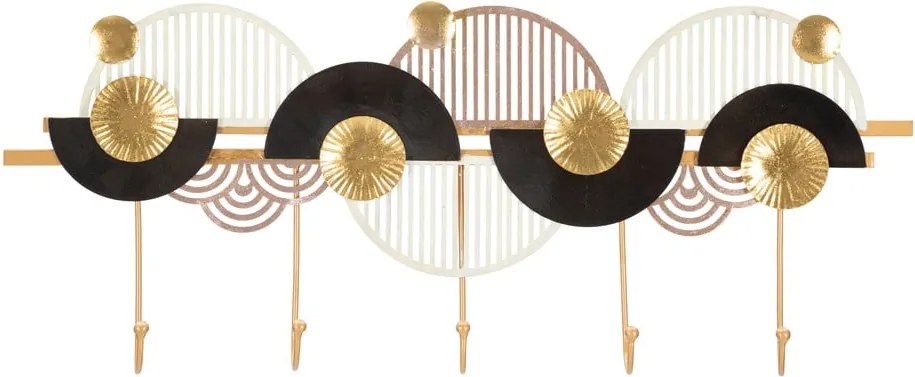 Nástenný vešiak v zlato-čiernej farbe Mauro Ferretti Art