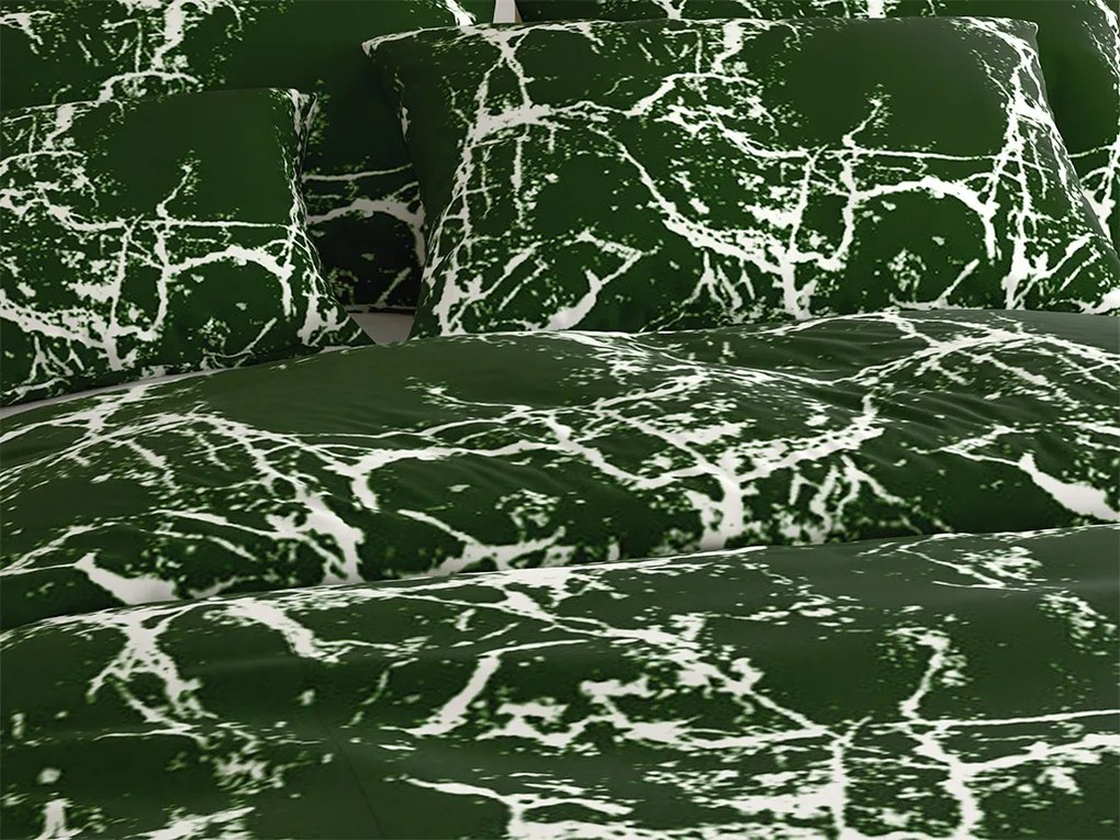 Bavlnené obliečky TEMPESTA zelené Rozmer obliečky: 70 x 90 cm | 140 x 200 cm