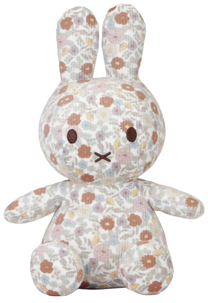 Králiček Miffy textilný Vintage Kvety 25 cm