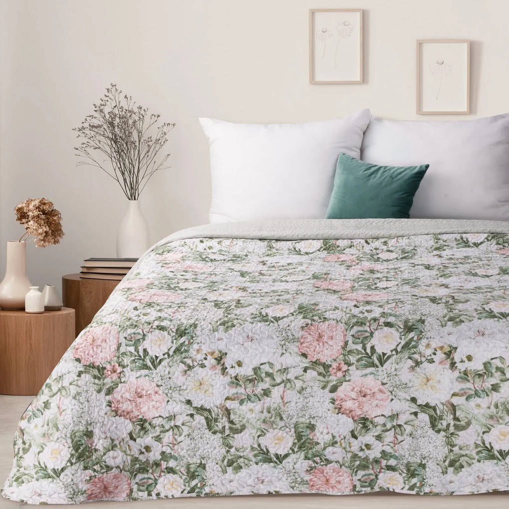 PREHOZ NA POSTEĽ IDA 200X220 CM KVETY
