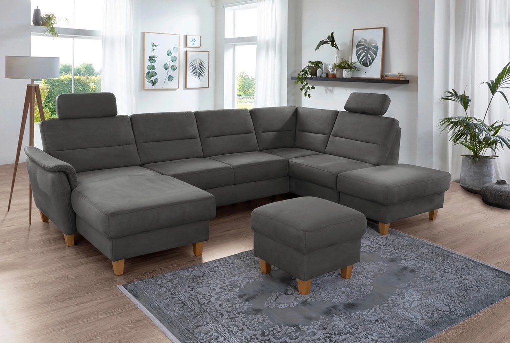 XXXLutz SEDACIA SÚPRAVA, textil, sivá Sit & More - Sedačky - 00014401971Z