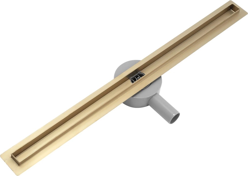 Rea Neo Slim Mirror Pro, odtokový sprchový žľab 50cm, zlatá matná, REA-G5692