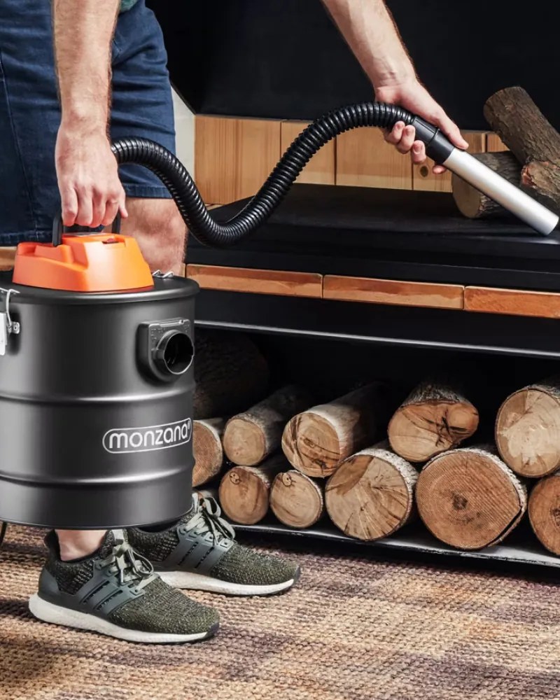 Vysávač na popol BENEDIKT, 1200 W, 18 kPa, čierna/oranžová Monzana