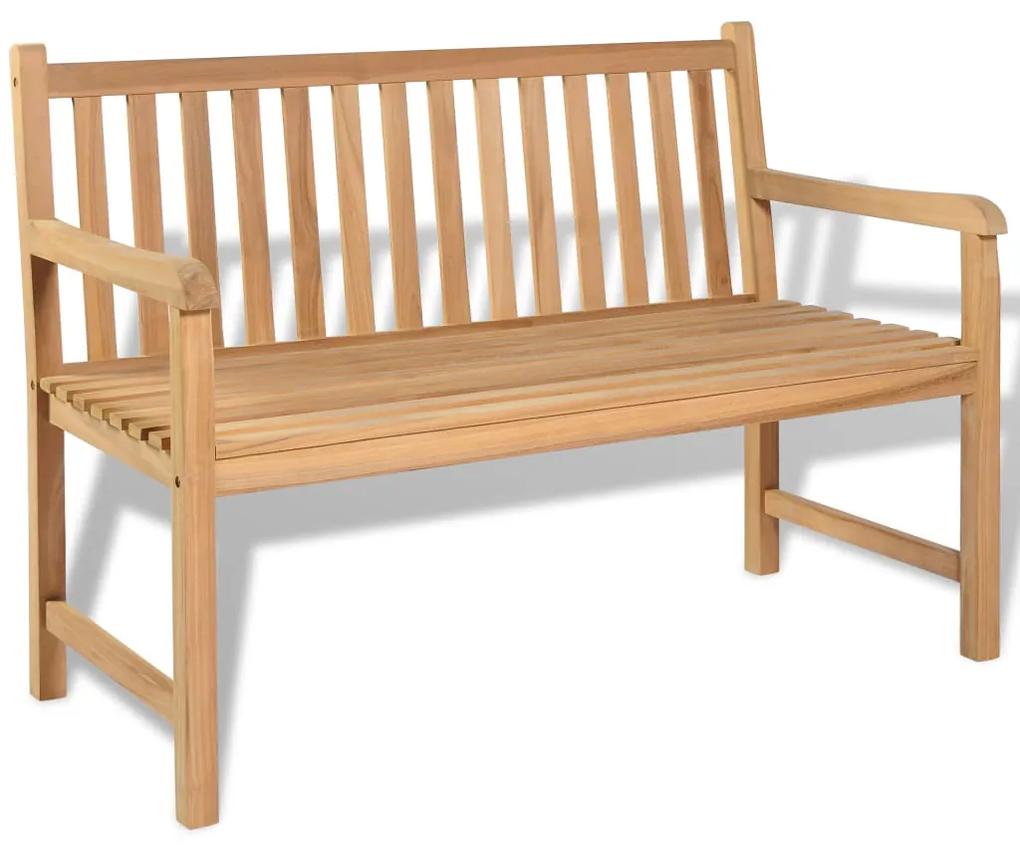 Záhradná lavička 120 cm, tíkové drevo 43246