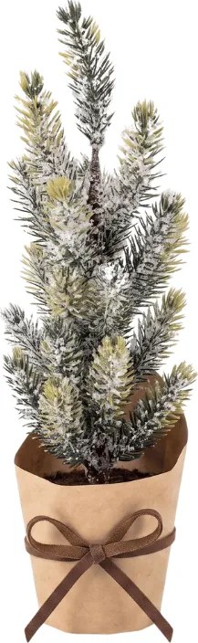 Dekoratívny vianočný stromček FROSTY TREE v kvetináči 22 cm