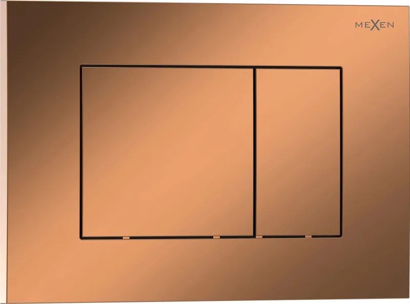 Mexen Tex 02 splachovač, ružové zlato lesklé - 6102-09