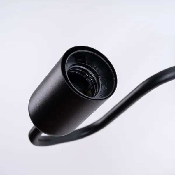 Sollux SL.1445 - Nástenná lampa VECTOR 1xE27/15W/230V čierna