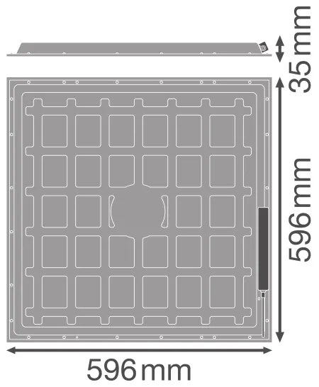 Osram - LED podhľadový panel ESSENTIAL LED/36W/230V 6500K