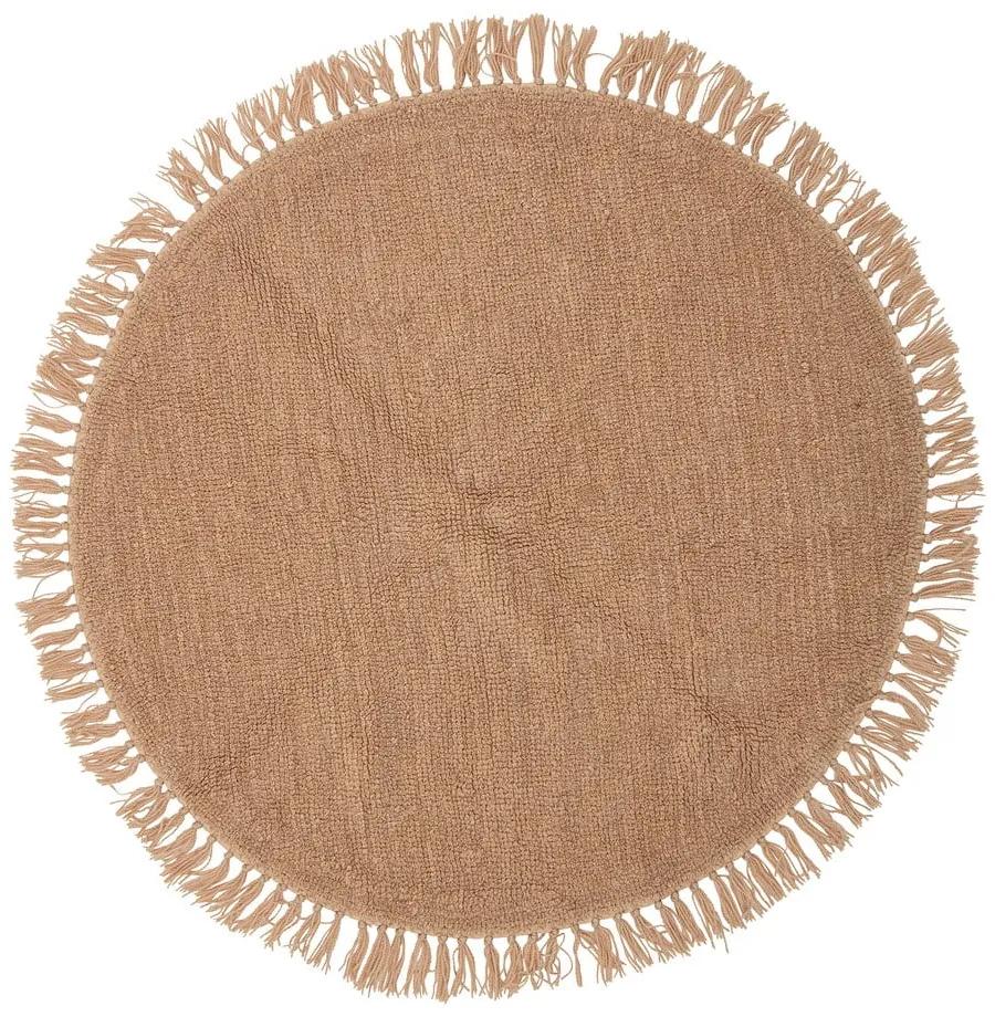 Vlnený okrúhly koberec v prírodnej farbe ø 110 cm Lenea - Bloomingville