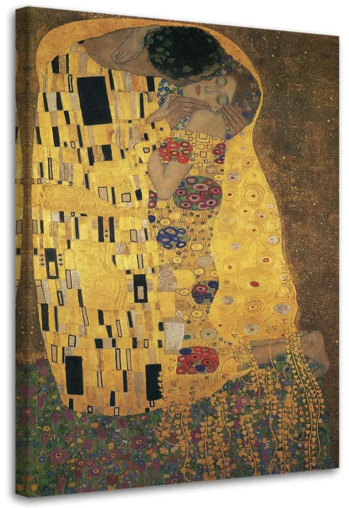 Gario Obraz na plátne Bozk - Gustav Klimt, reprodukcia Rozmery: 70 x 100 cm