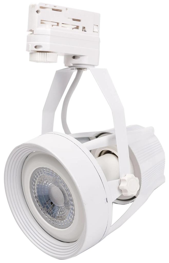 LED Solution Biele lištové svietidlo 3F + LED žiarovka 11W Farba svetla: Denná biela 105602_154