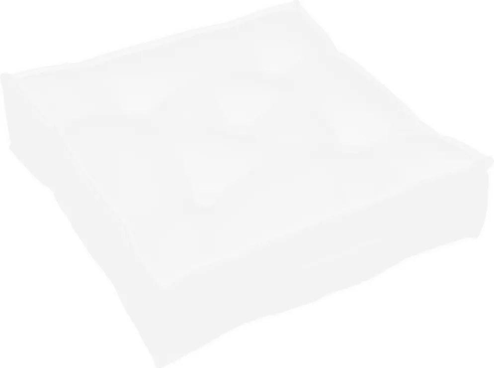 Prešívaný puf biela 46x46x13cm