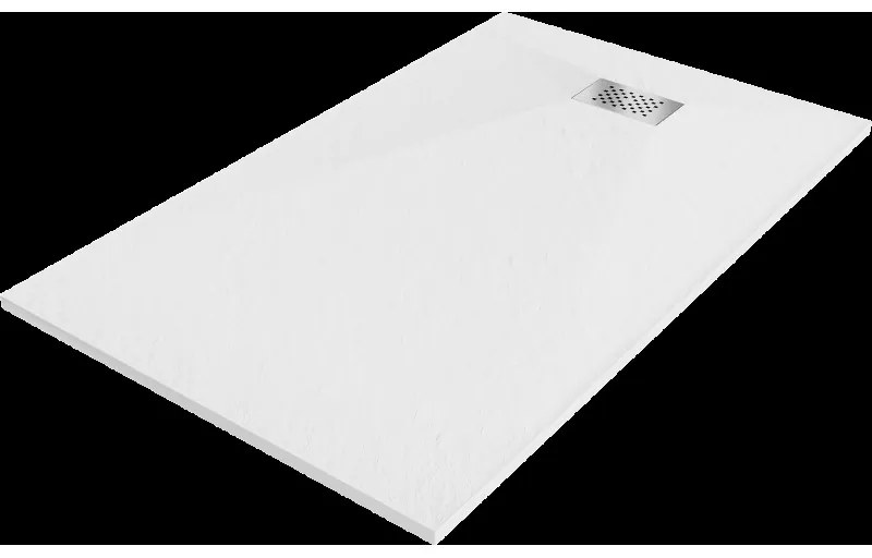 Mexen Hugo sprchový kout obdélníkový SMC 150 x 90 cm, bílý, krytina inox - 42109015-X