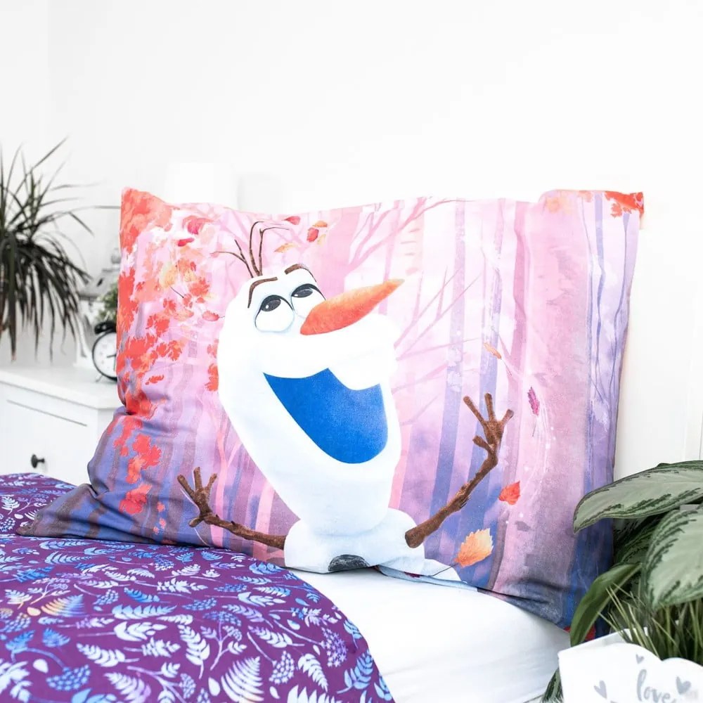 Bavlnené detské obliečky na jednolôžko 140x200 cm Frozen "Sister Purple" – Jerry Fabrics