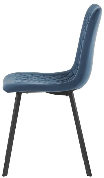 Autronic BONTEC Jedálenská stolička, modrá, zamatová látka, DCL-973 BLUE4 Farba: Zelená