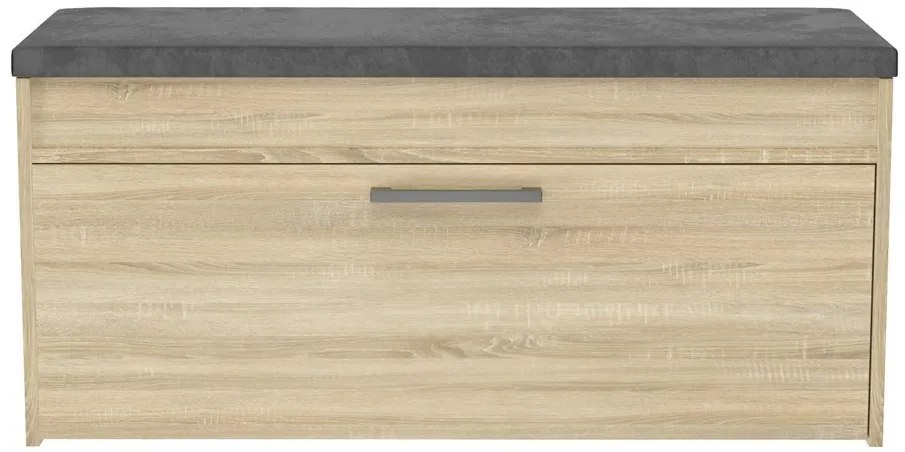 Botník (skrinka na topánky) Puntuable 1 (dub sonoma). Akcia -19%. Vlastná spoľahlivá doprava až k Vám domov. 1132601