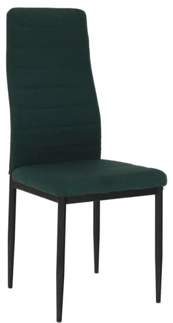 Stolička s jednoduchým dizajnom smaragdová látka