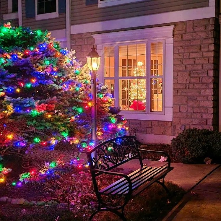 Vianočné svetielka vonkajšie FLASH multicolor 100 LED