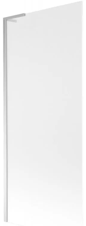 Mexen Next L, 1-krídlová vaňová zástena 80 x 150 cm, 6mm sklo námraza, chrómový profil, 895-080-000-03-30-01