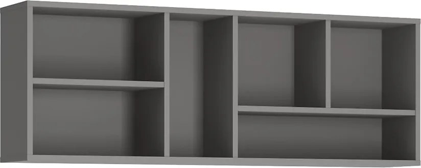 Polička Laser LASP01 platinovo sivá