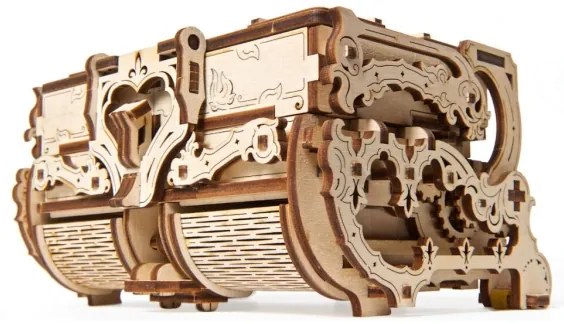 Ugears - 3D drevenené mechanické puzzle Starožitná šperkovnica