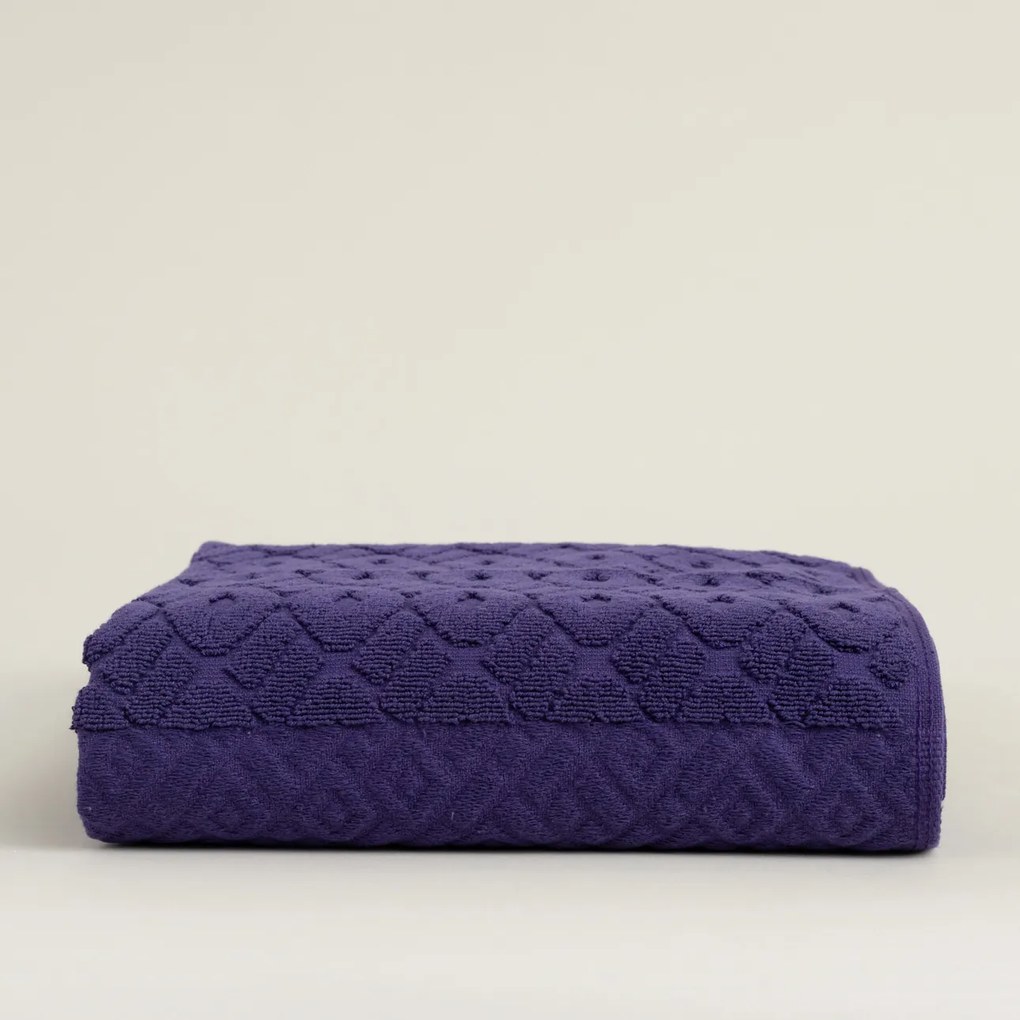 Uterák Lattice 70x140 cm deep violet
